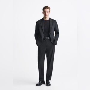 Zara Men’s Black Stretch Blazer
